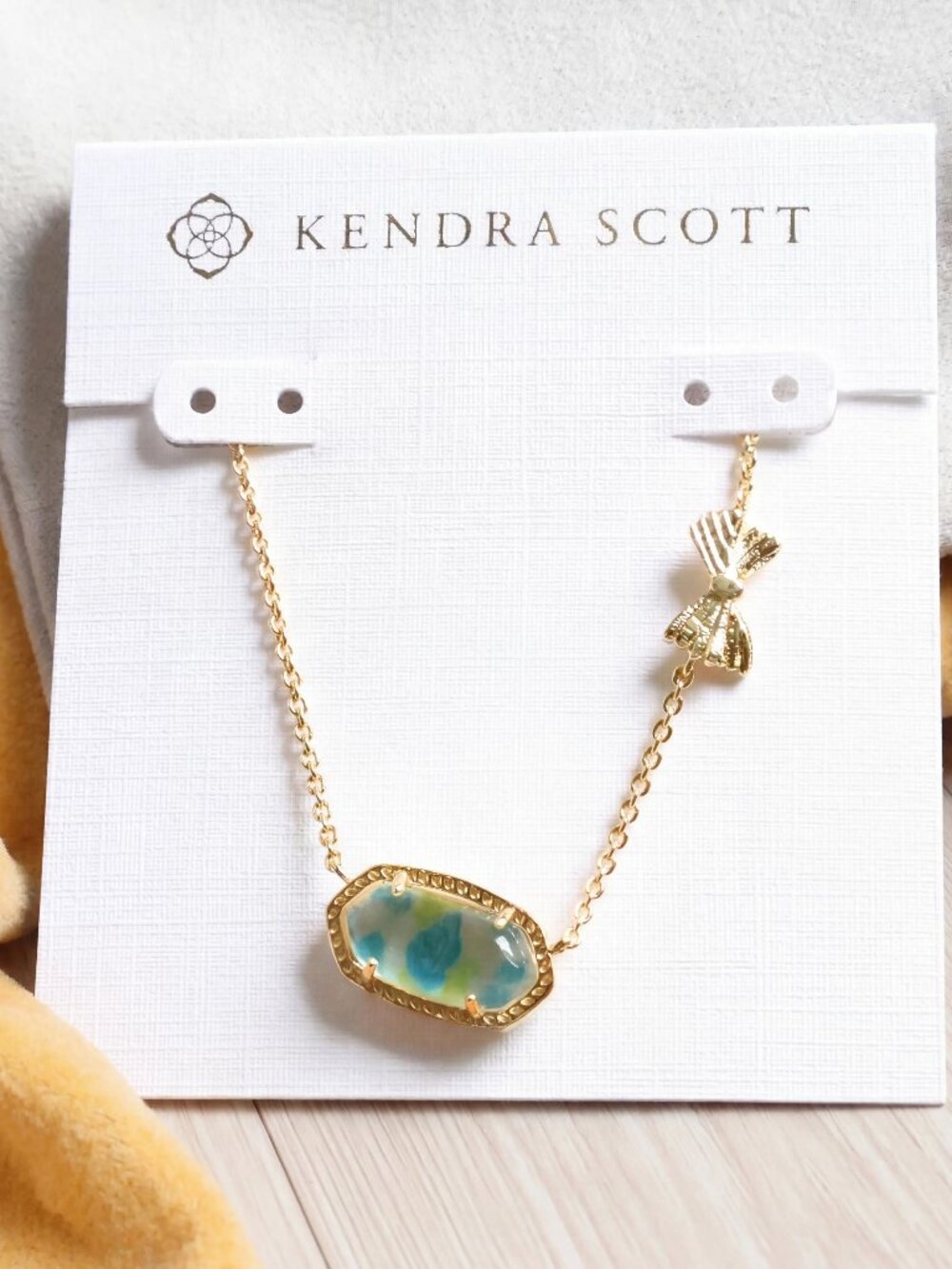 Kendra Scott Elisa Gold Necklace Gold NEW